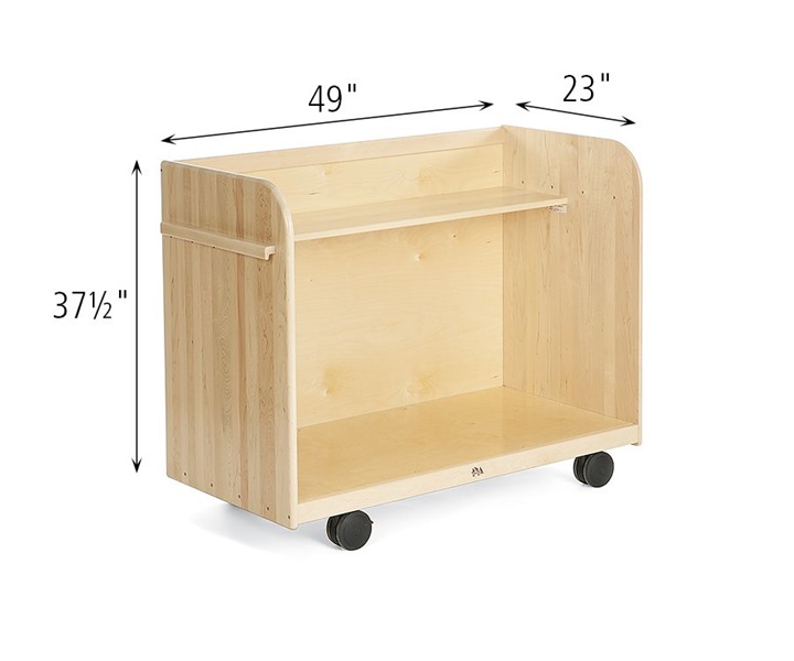 Dimensions of A451 Hollow Block Cart