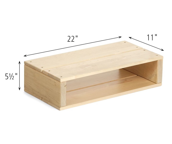 Dimensions of B612 One Hollow Block Double Square