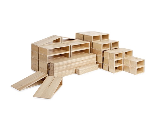 B652 School Set Hollow Blocks