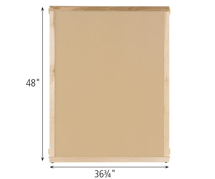 Dimensions of F718 Bulletin Panel 36 x 48