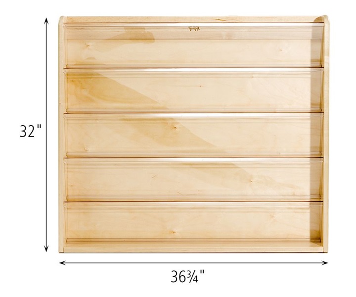 Dimensions of F747 Library Panel