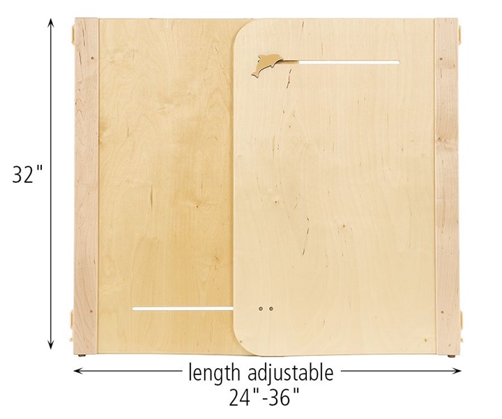 Dimensions of F748 Adjustable Panel 32