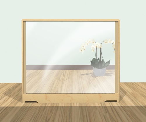 F848 Mirror Cover for 3 x 32 Shelf