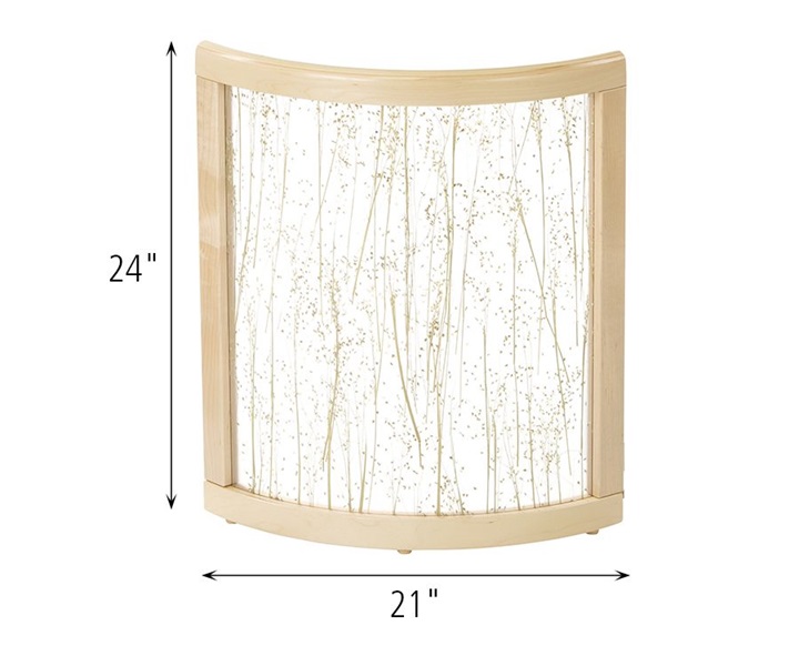 Dimensions of F907 Rice Grass Radius Panel 24