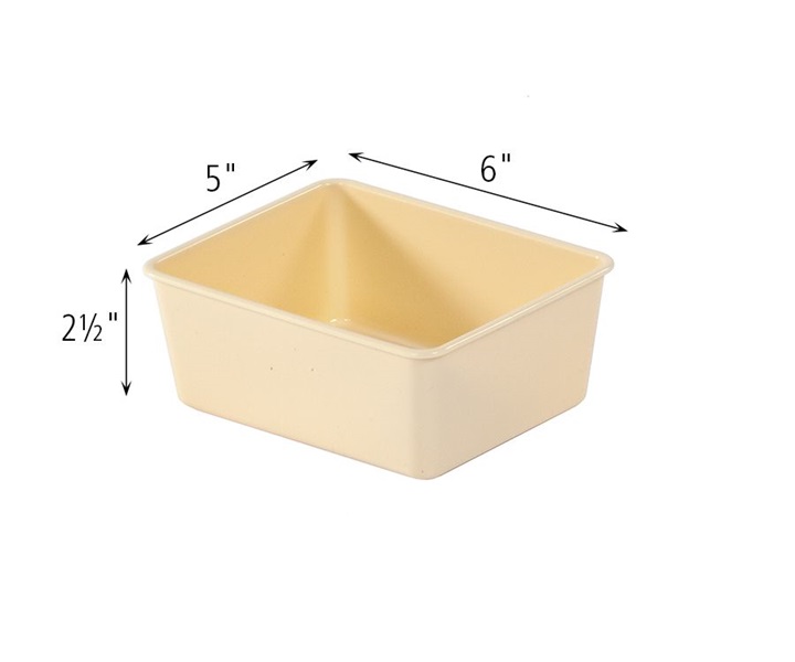 Dimensions of F991 Quarter Tote Neutral