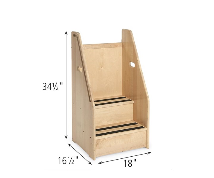 Dimensions of G232 Preschool Step Stool