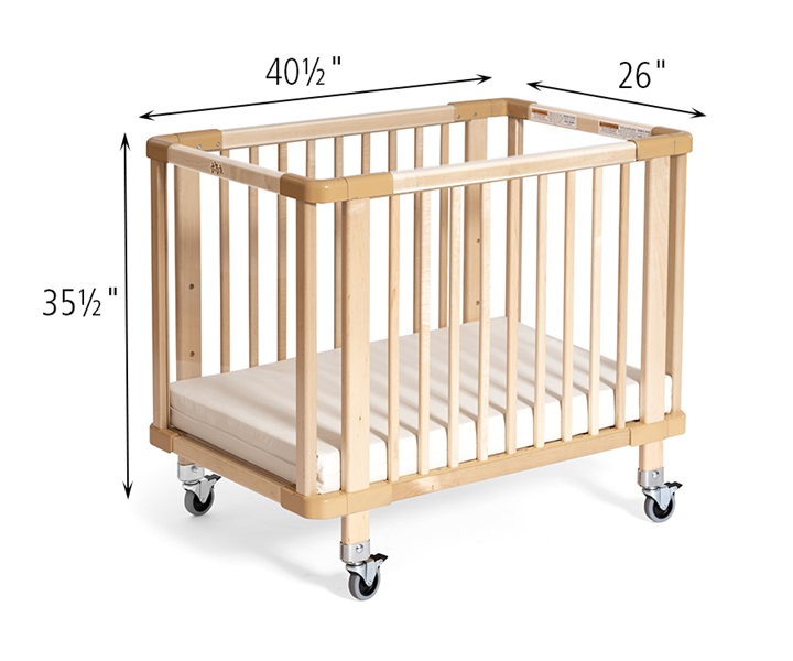 Dimensions of G302 Community Crib