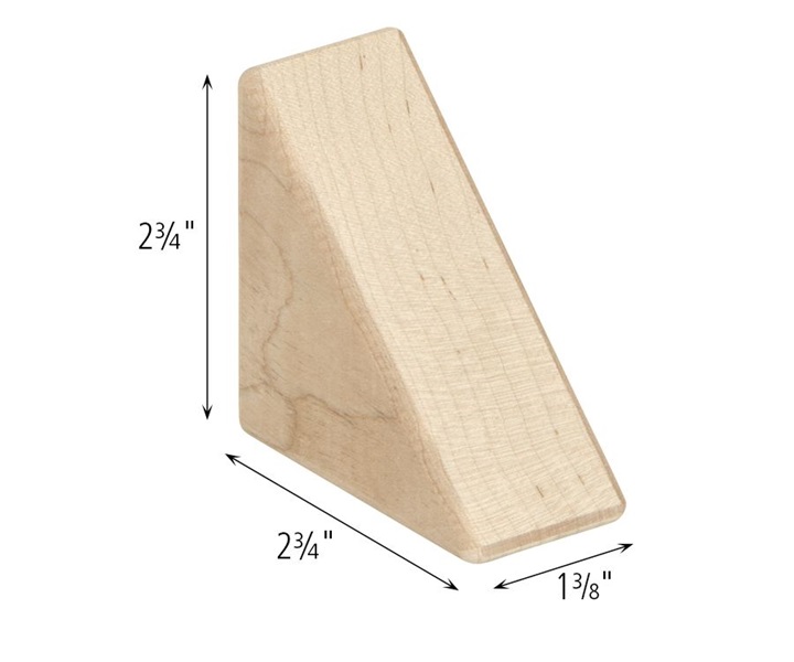 Dimensions of G507 Set of 8 Unit Block Small Triangles