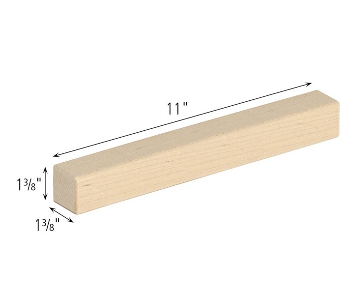 Dimensions of G509 Set of 4 Unit Block Double Pillars