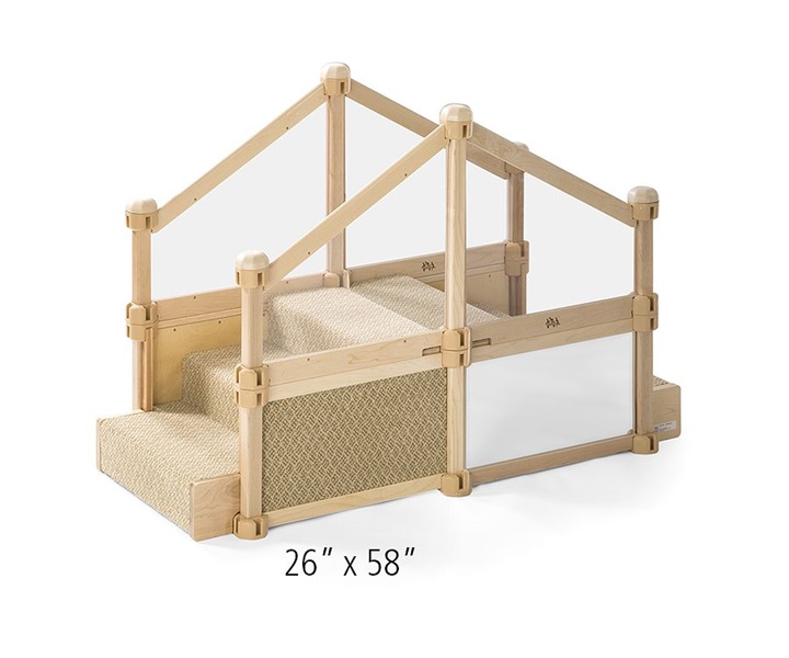 Dimensions of G700 Nursery Gym Stairs