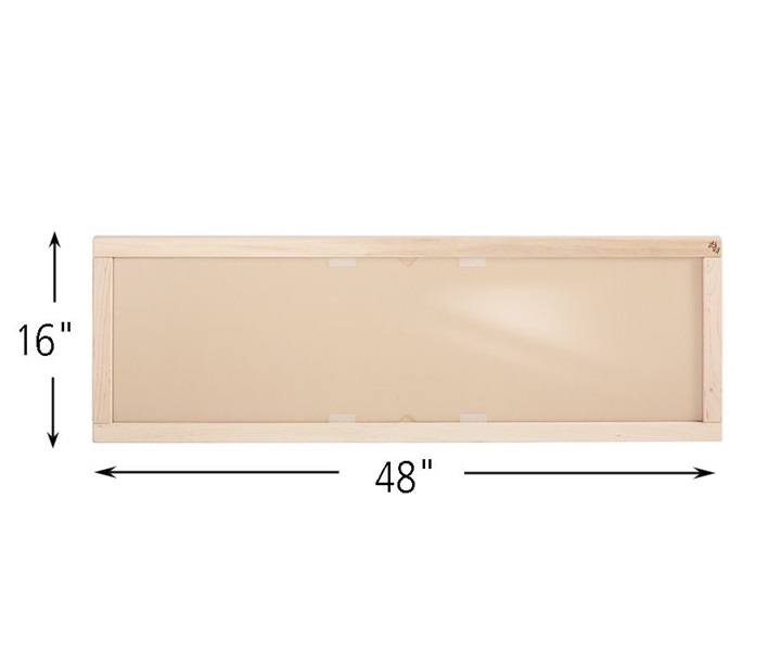 Dimensions of H831 Bulletin Board 16 x 48