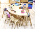 A8HC Half Circle Classroom Table