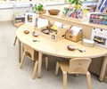 A8HM Half Moon Classroom Table