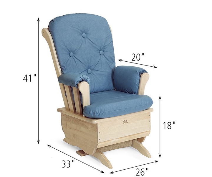 Dimensions of J900 Community Glider Blue